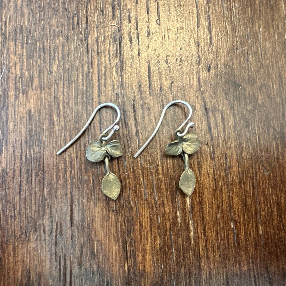 Michael Michaud Little Leaves Dangle Earrings